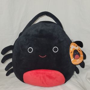 Squishmallow 12” Bella 2022 Spider Halloween Trick or Treat Plush Bag NWT